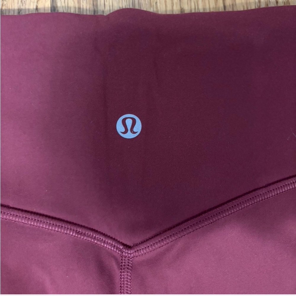 Lululemon Athletica Burgundy Track Pants